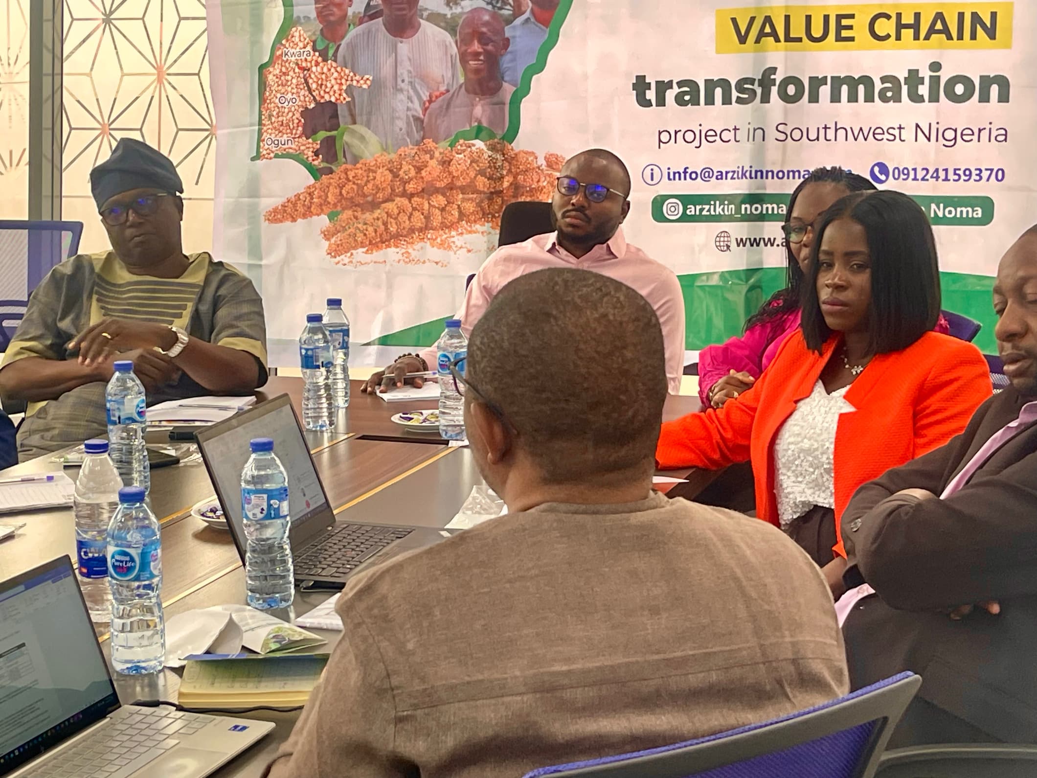 Arzikin Noma and IDH at the sorghum value chain partnership event